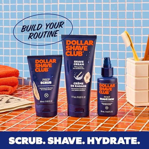 Hydrating Shave Cream 6 oz Pack of 2 for Sensitive Skin - Smooth, Comfortable Shave