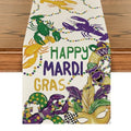 Lobster Mask Mardi Gras Table Runner - Carnival Kitchen Decor 13x72 Inch