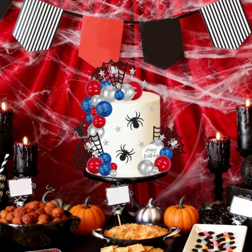Spider Cake Topper 39Pcs Halloween Birthday Decoration Set - Variation 5
