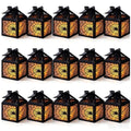 Halloween Spider Web Lantern Centerpieces - Black, 15 Pcs - Easy Assembly