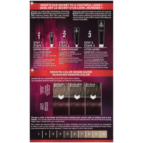 Schwarzkopf Keratin Color Permanent Hair Color Cream - 4.68 Dark Auburn | Long-Lasting Formula