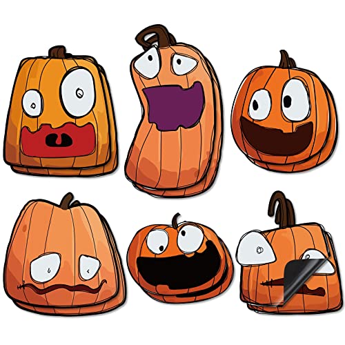 Halloween Car Magnets Set - Waterproof Pumpkin Decor for Vehicles, Mailboxes & Fridge