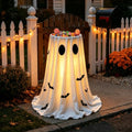 Halloween Ghost Candy Bowl with Stand - Glowing Trick-or-Treat Decor for Front Porch & Entryway