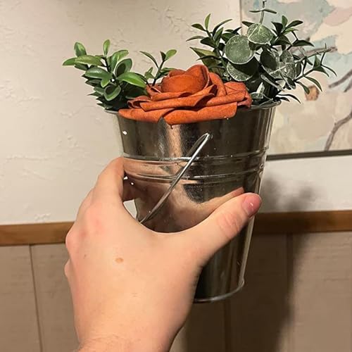 Mini Galvanized Bucket Set - 25 Pails for Parties, Decor, Gardening & Gifts