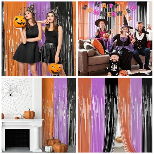 Summerween Party Banner with Foil Curtain Set - Halloween Decorations