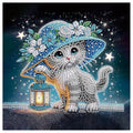 Cat Diamond Art Kit for Adults Beginners 12x12 Inch Special Shape Rhinestones