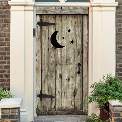 Western Theme Polyester Door Cover - Rustic Porch Banner for Indoor Outdoor Decor