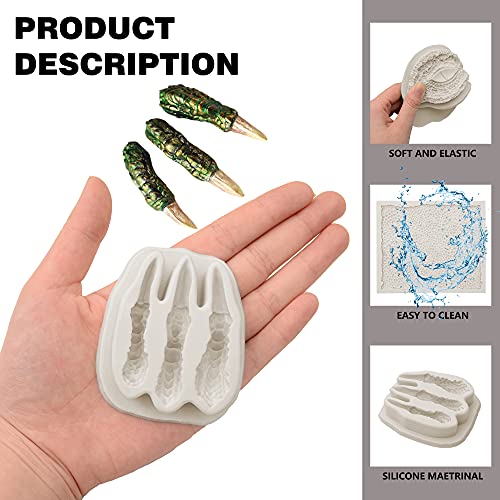 Dragon Fondant Molds 3-Pack Silicone Cake Decorating & Craft Set