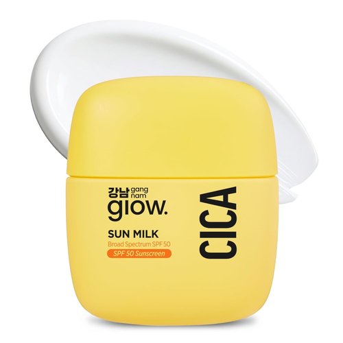 GANGNAM Glow CICA Sun Milk - SPF 50 Invisible Broad Spectrum Sunscreen for Face | 1.69 fl. oz.