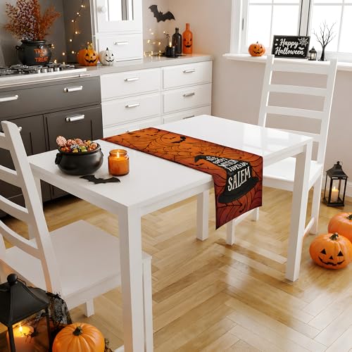 Halloween Witch Table Runner - Not Every Witch Lives in Salem - 73x13.8 Inches