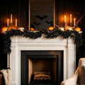 Black Halloween Garland 6FT Artificial Gothic Vine Decor for Haunted House