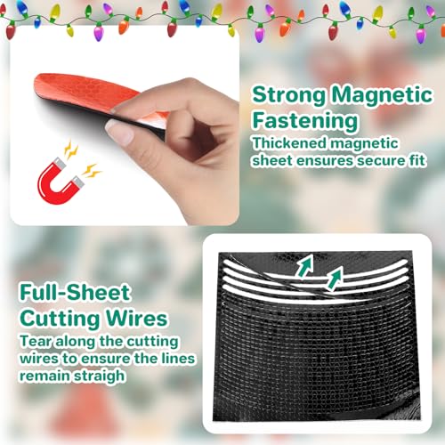 Reflective Magnetic Christmas Car Lights - Holiday & Vehicle Decor