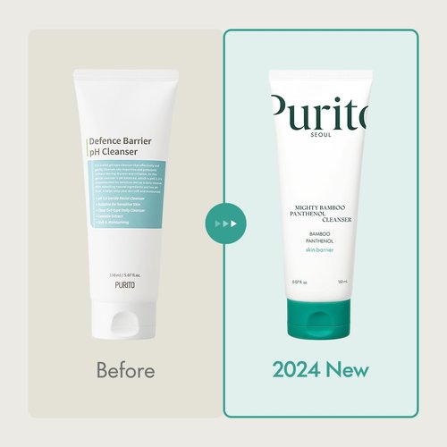 PURITO Mighty Bamboo Cleanser - Gentle Moisturizing Face Wash for Sensitive Skin | Vegan, 150ml