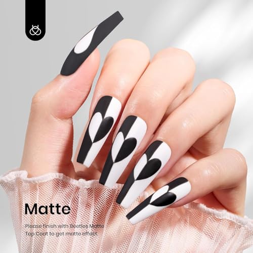 White Gel Nail Polish Set - 2 Pcs 15ml Creme White, Long-Lasting Glossy Finish