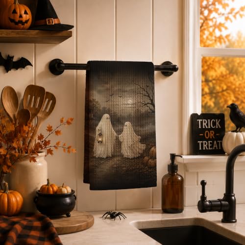 Halloween Ghost Hand Towel 16x24 Inch Haunted House Spooky Decor - Child Variant