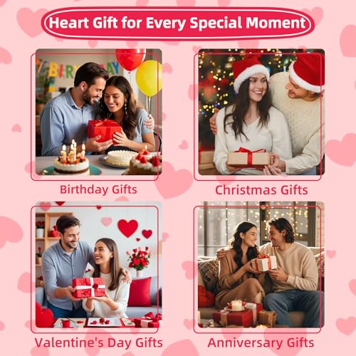 Love Doing Life With You Heart Decoration for Couples - Pink & Blue