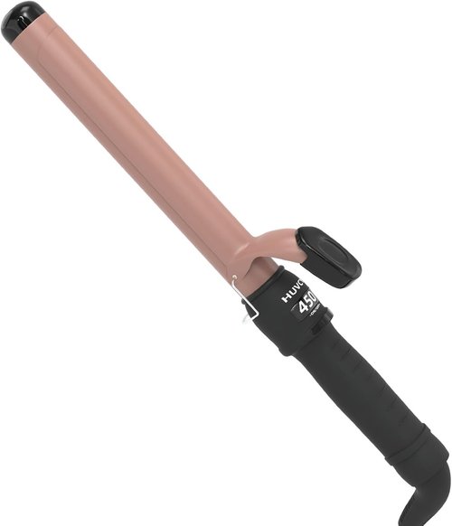 Skiennix 1-1/4 Inch Curling Iron - Ceramic Fast Heat Curler with LCD Display, Adjustable 180°F-450°F, Rose Gold