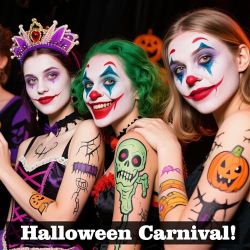 15-Color Halloween Face & Body Painting Kit Washable & Quick Drying