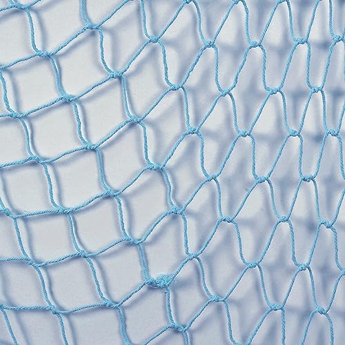 Skyblue Fish Net Decoration for Party Wall Decor 79x59in - Handmade Nautical Style