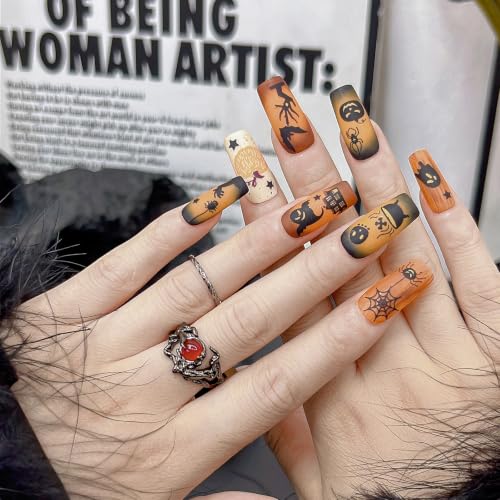 Halloween Nail Stickers for Nail Art - Ghost Vintage Design, 1 Sheet