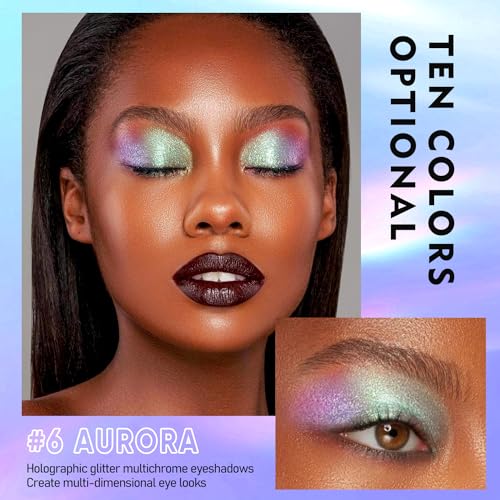Liquid Multichrome Glitter Eyeshadow Set - 3 Colors, Long Lasting, Vegan & Cruelty-Free - Variation #1+5+6