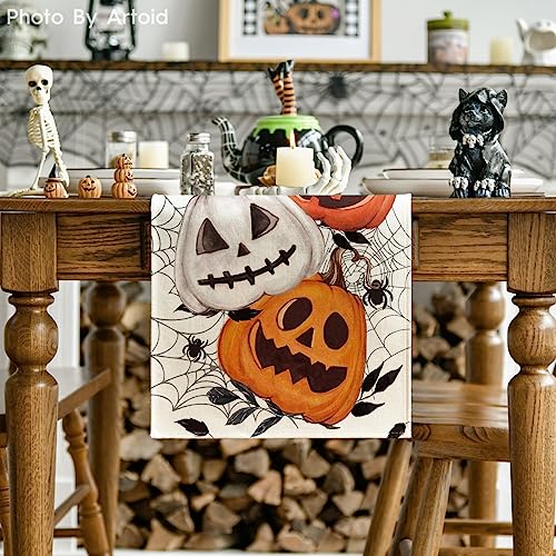 Halloween 13x72 Inch Table Runner Home Party Decor - Beige
