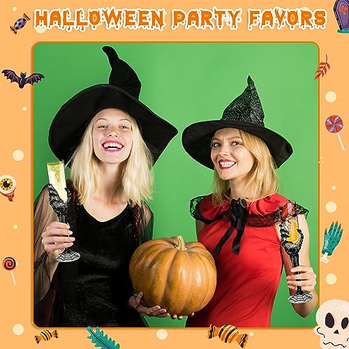 Halloween Skeleton Hand Plastic Champagne Flutes - Bulk Party Goblets Set of 48