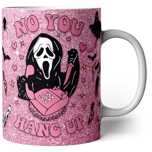 Halloween Coffee Mug 11oz Gothic Scream Cup for Women & Girls