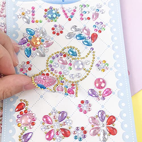 Self-Adhesive Glitter Rhinestone Face & Body Gems with Variation Peacock Elephant Magpie Elk Squirrel