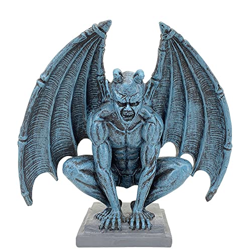 Gargoyle Statue Resin Angel Sculpture Winged Devil Guard Home Decor - Variation B