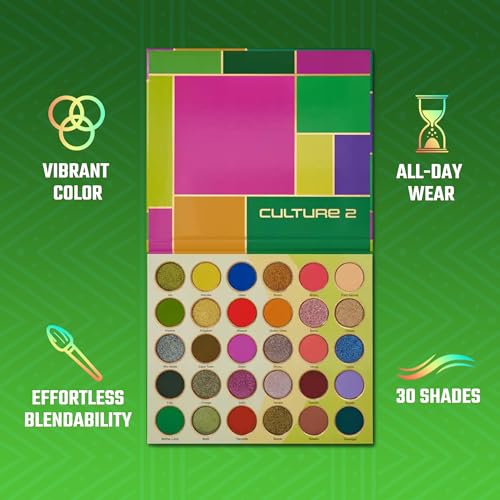 30-Color High Pigment Eyeshadow Palette - Vibrant & Long-Lasting Makeup