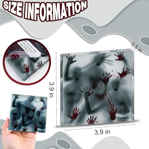 Halloween Spooky Horror Acrylic Sign Decorations - Gothic Office & Party Decor