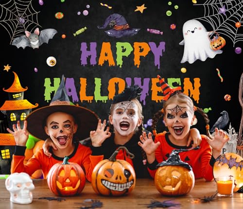 Halloween Photography Backdrop 7x5 ft Spooky Ghost Halloween Background - Vinyl