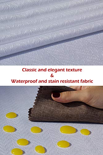 White Waterproof 14x144 Inch Table Runner - Elegant Dining & Event Decor Variation of THIS listing