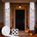 Halloween Mummy Decoration Kit with Wrap and Giant Googly Eyes - Spooky Porch & Door Decor