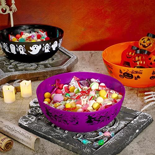 Halloween Candy Bowl Set - Ghost, Pumpkin, Bat Trick or Treat Serving Bowls