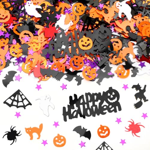 Halloween Confetti Glitter Table Decor - Happy Halloween Variation