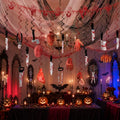Halloween Horror Hanging Decor Set - Creepy Vampire Scene 12 Pieces
