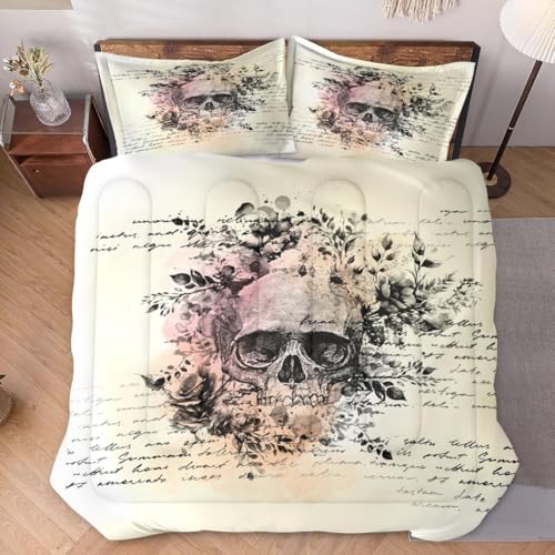 Gothic King Comforter Set - All Season Microfiber Bedding with Vibrant Digital Print - Multi 8