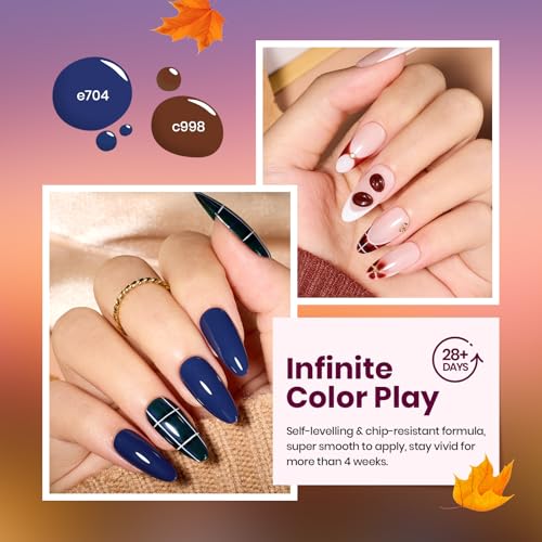 Beetles Fall Gel Polish Set Twilight Grove Whisper - Creme Variation