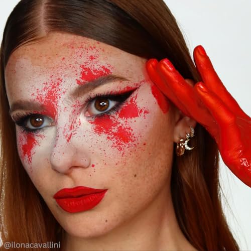Liquid Face & Body Paint - Red, 4.5 Fl Oz, Professional Makeup