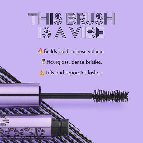 e.l.f. Big Mood Mascara Mini - Bold, Long-Lasting Volume & Lift - Infused with Jojoba Wax, Black