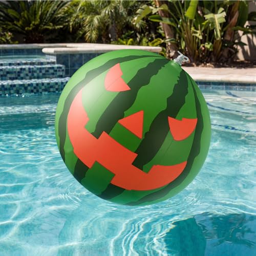 Halloween Inflatable Watermelon Pool Float - 12 Inch Watermelon Beach Ball Set of 3