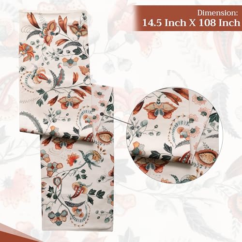 Dalida Double Layer Cotton Table Runner 14.5 x 108 Inches - Maison d'Hermine