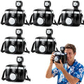 Inflatable Camera Prop Set - 6 Black and White Fake Camera Party Decorations