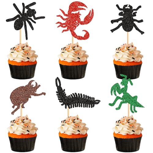 Animal Cupcake Toppers 30 Pack Kids Birthday Party Decorations