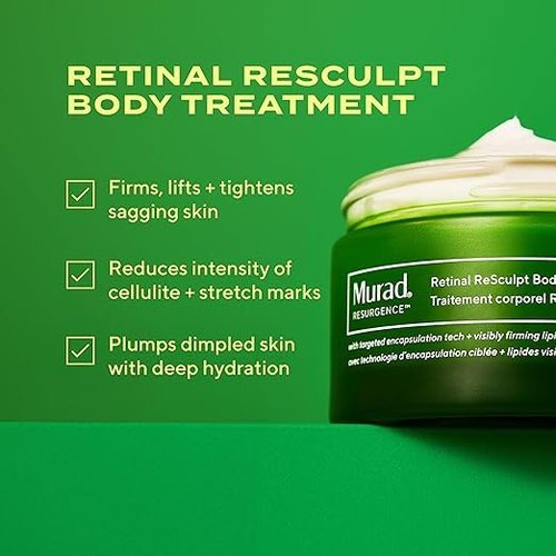 Murad Retinal ReSculpt Body Treatment - Firming Body Cream with Encapsulated Retinal & Shea | 5.0 Fl Oz