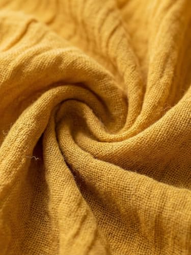 SUNRISING Gold Yellow Cheesecloth Table Runner - 10Ft Rustic Boho Wedding & Party Decor