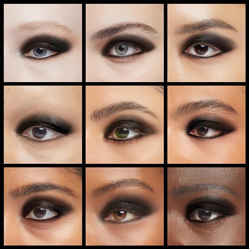 Black Matte Eyeshadow Palette - 202 Ultra-Blendable Pigmented Smokey Eye Makeup