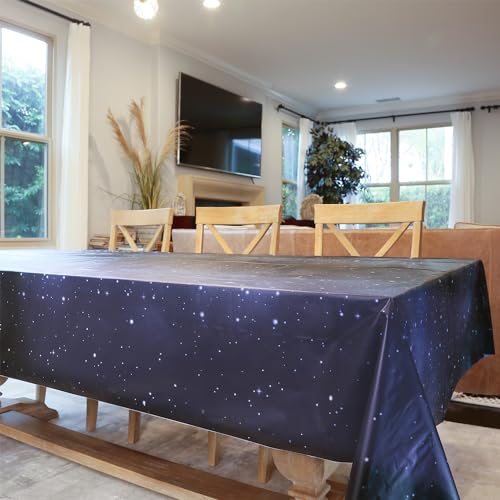 Disposable Starry Sky Tablecloth Roll 54 x 100 ft Waterproof & Wrinkle-Resistant